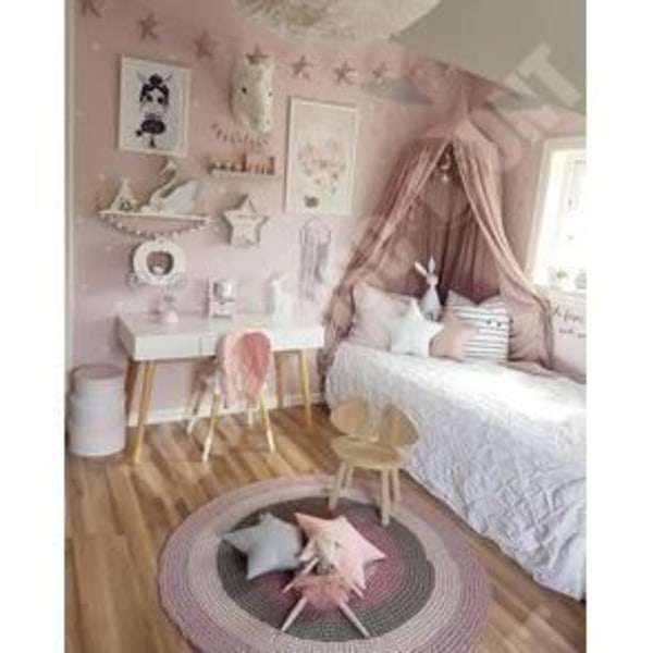 TD® Myggnät Barndesign Rosa Modern stil Dekoration Sovrumsinredning unik sänghimmel försköna sovrummets utseende