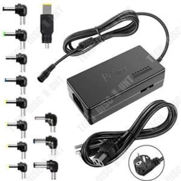 Strømforsyning til bærbar computer 12 ~ 24V universel justerbar oplader med 13 hoveder