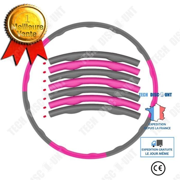 TD® 8 sektioner viktad avtagbar skumbåge Hula-båge Träningsbåge diameter 100 cm