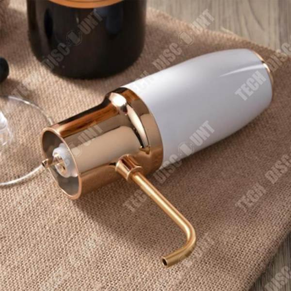 TD® Elektrisk vinkaraffel Hurtig intelligent vin dekantør Elektronisk vin dispenser hvid