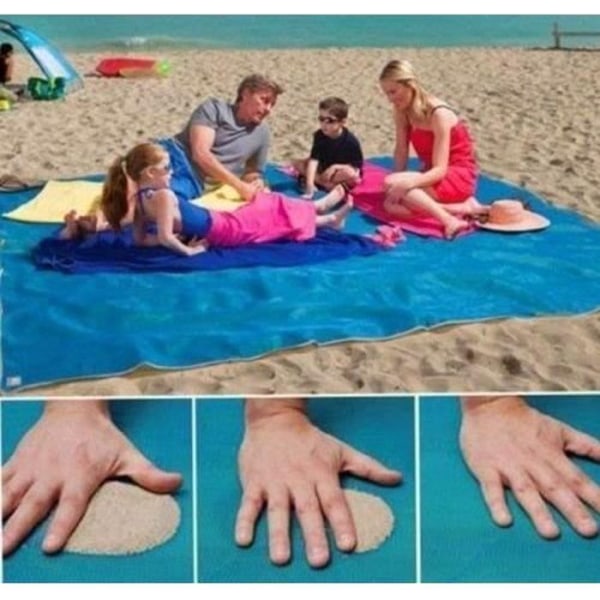 Anti-sand strandhandduk för sommaren - ingen sand - för dig som alltid gillar att hålla sig ren 150 x 200 cm