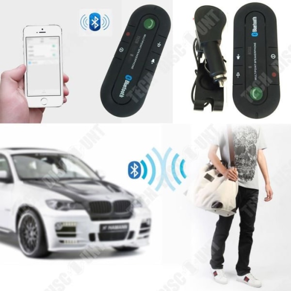 TD® Solskærm bil bluetooth hænder fri bil bluetooth telefon version 4.1 adapter modtager bluetooth