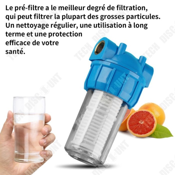 TD Sedimentfilter 9,3 x 6,3 x 17,8 cm Vattenfilter Vattenfilter Sedimentvattenfilter Backwash Pre-Filter