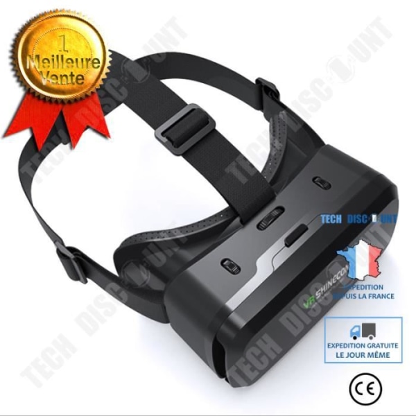 Svarta VR-glasögon G04A Smart VR-headset för 3D-spel Smart handtag headset