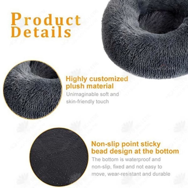 HTBE® Deep Sleep Nest Plush Pet Cat Nest Kennel Winter Thickening Warm Nest Kudde