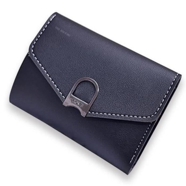 TD® PU Læderpung Sort Kvinder Daglig Brugs Håndtaske af Kvalitet / Clutch / Trykknap