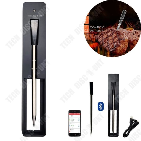 TD® Mattermometer Smart Trådlös Bluetooth Mobil APP BBQ Termometer Vattentät Köttugn Grilltermometer