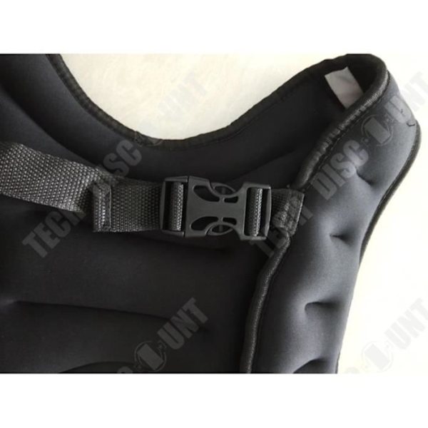 TD® Justerbar 10 Kg Vægtet Vest Sort