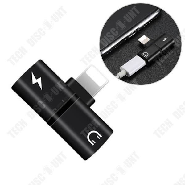TD® Ljudadapter 2 i 1 Trådlös adapter Två Lightning-portar Snabb och säker laddning Klart att använda