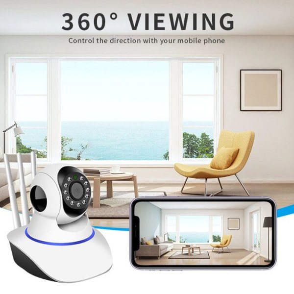 INN® WiFi 5G Panorama 360 övervakningskameror Infraröd nattseende