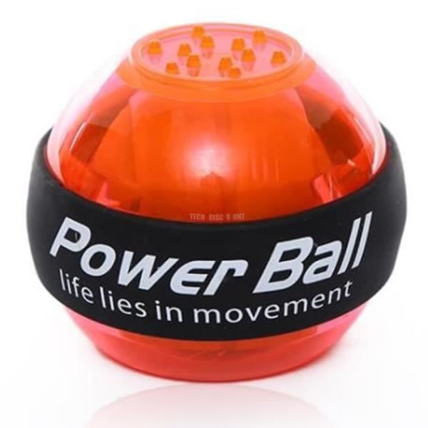 TD® Fitness Accessories - Bodybuilding,LED Muscle Power Ball Wrist Ball Trainer - Orange typ