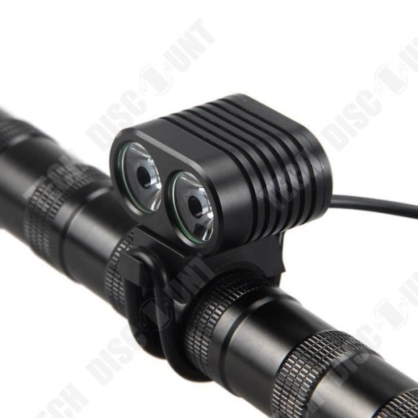 TD® Lampe Lanterne 8000 Lumen 2 x XM-L2 LED - Forhjul støtte til cykel - Forlygte - Lys til at hænge foran på cykel - Motorcykel dobbelt