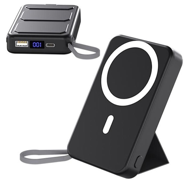 TD® Magneettinen ulkoakku Langaton laturi mini sormi kannettava powerbank korkea teho puhelimen lataukseen