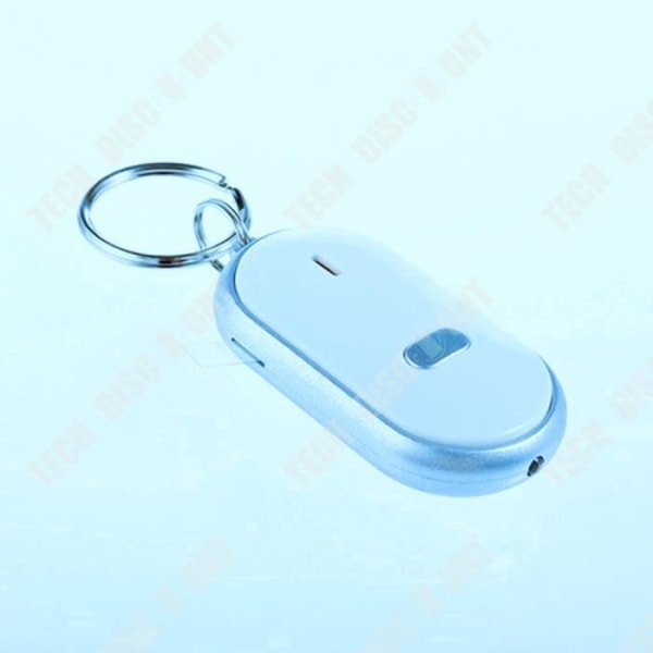 TD® Whistler nyckelring vit färg hitta nycklar och högkvalitativ nyckelring blinkande signal och rött ljus ljud