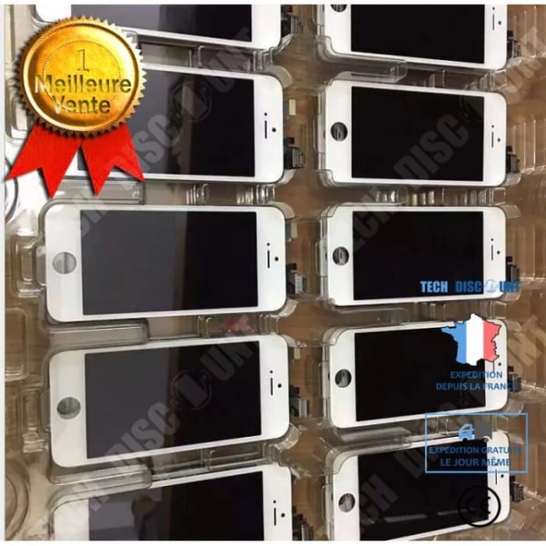 TD® Skärmbytessats kompatibel Apple iPhone 11 (6.1'') med magnetiska verktyg och Touch LCD (svart) - KENUOS PRO