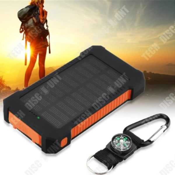 TD® Lommelygte Solenergi Powerbank Portabel Powerbank Multiple Beskyttelse Intelligent Strømmatchning