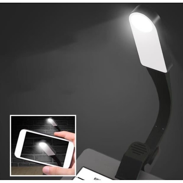 TD® Fästbar och bärbar skrivbordslampa USB Klämma till sängen Trådlös Uppladdningsbar LED Justerbar Dator Skrivbord Sovrum