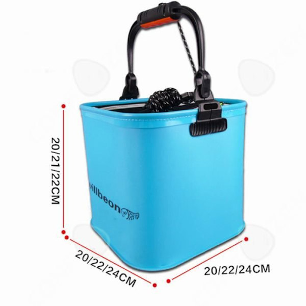 CONFO® Kalastussanko taitettava eva kalastussanko integroitu kalastusvarusteet ulkoilma kalastusvarusteet sininen p
