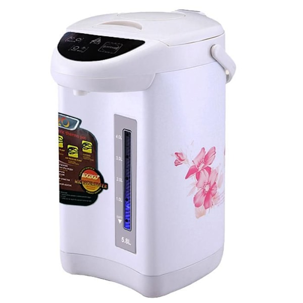 Bouilloire électrique INN® 5,8 L för värmebevaring Automatisk hushållsrouille med värmebevaring 220 V Vit