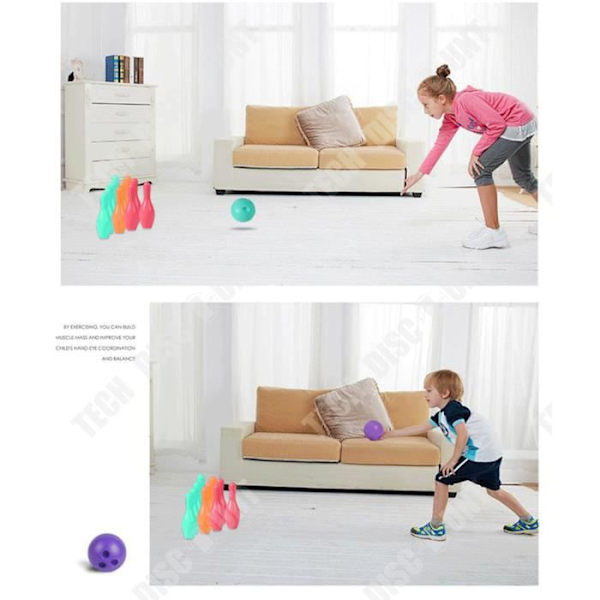 Kymmenen keilan keilapeli 2 pehmeää palloa säilytys- ja kuljetuslaukussa ulko- ja sisäkäyttöön lapsille, unisex-lahjat, pelit