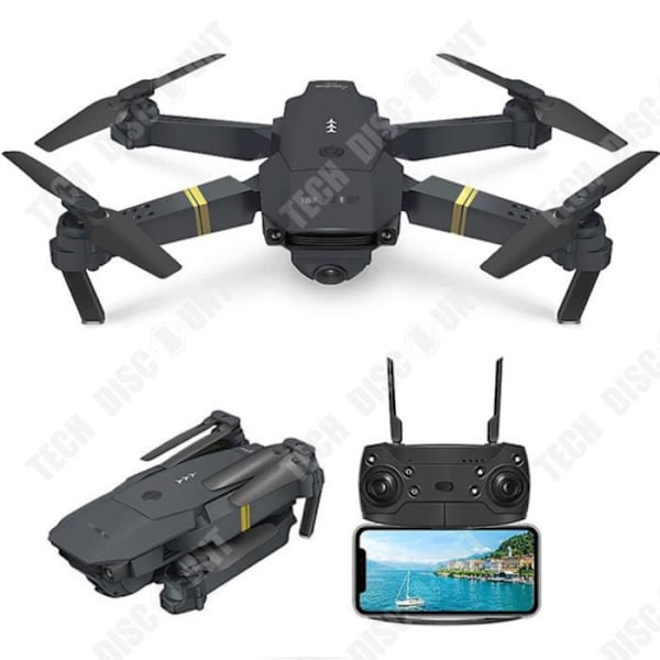 TD® E58 - WIFI 2MP 1080P RC Drone FPV-kamera + 3 batterier Leksak Julklapp HD-flygfotografering Vikbar drönare