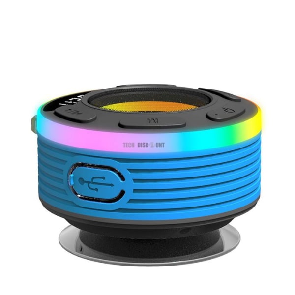 TD® Mini Bluetooth-högtalare 100*92*50 mm Vattentät Design Färgglada lampor