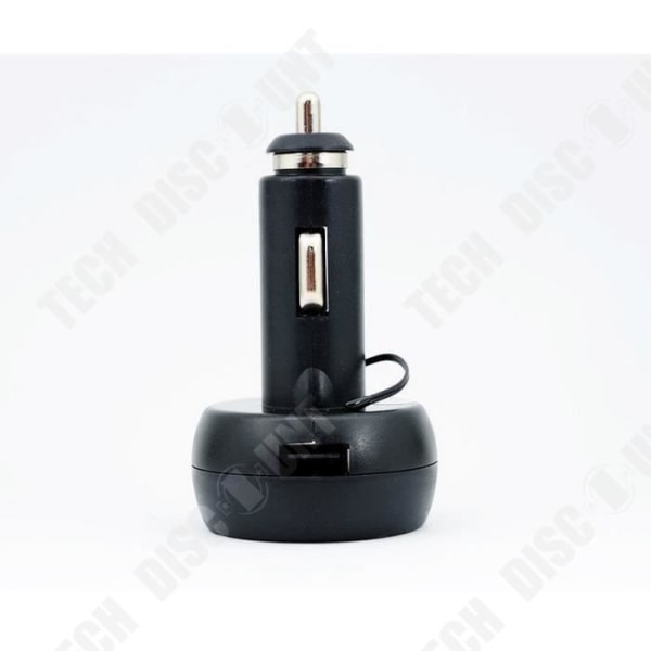TD® Cigaresvoltmetermeter Thermometer USB Charger LED Auto 12-24V USB lader med LED voltmeter til bil - cigaretter LED