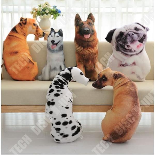 TD® Sjov 3D Hund Print Pude Kreativ Sød Plush Dukke Gave Hjem Deko appshopee 22013 zly