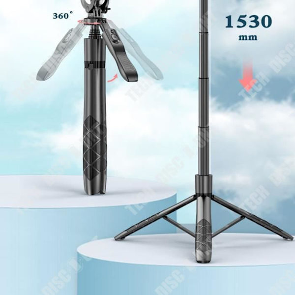 TD® Selfie Tripod Allt-i-ett GO PRO-stativ Selfie Stick Mobiltelefon Kamera Videofotografering Live Stream 360 grader