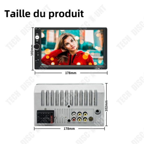 TD Bil MP5-afspiller Navigator 7 tommer 12v Bil Bluetooth Navigator HD Navigator Bil Bluetooth MP5 Alt-i-en-bakudvendt kamera