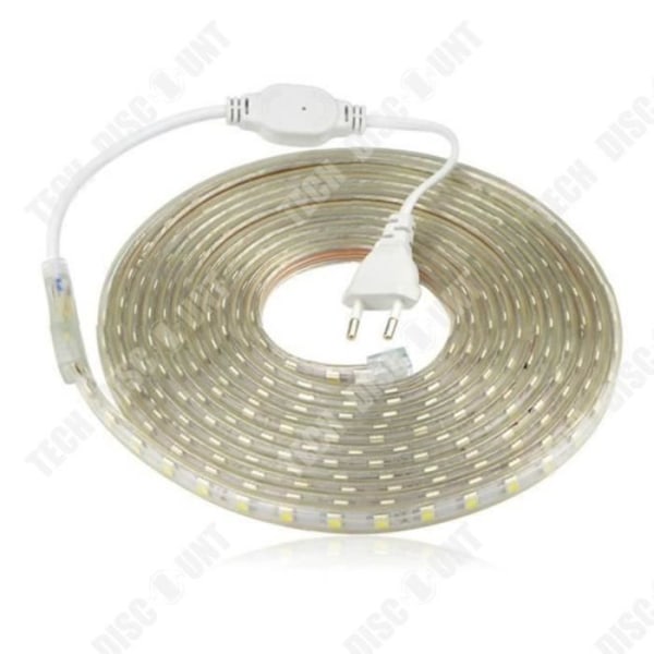 TD® Vattentät LED Strip SMD 5050 220V Flexibel Ljus LED Strip med plugg, 3M