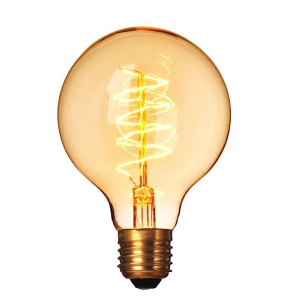 Edison stil vintage glödlampa 40W E27 G80 retro volfram glödlampor