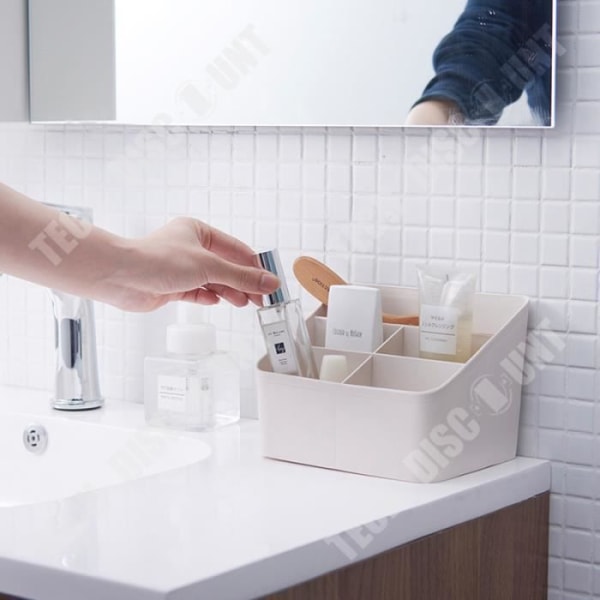 TD® Säilytysboîte Toimistohylly Muovinen kosmetiikkasäilytysboîte Yksinkertainen toimistokäyttöön