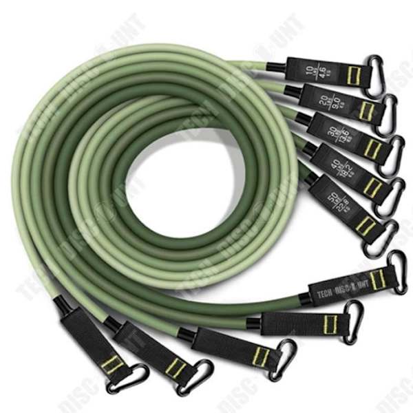 TD® Trækkabel Udstyr 11 Delers Fitness Resistance Bands Portabel Styrketræning 150 lb