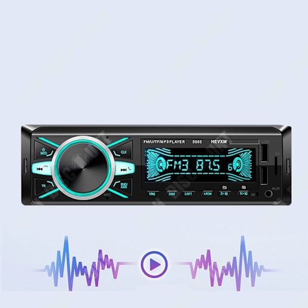 TD® Bluetooth-autoradio bluetooth MP3-soitin 12V kaksinkertainen USB seitsemän väriä valoa varten autoon