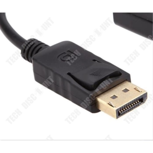 TD® DP till VGA-adapterkabel - 1080p DP DisplayPort hane till VGA hona konvertera - VGA hankontakt