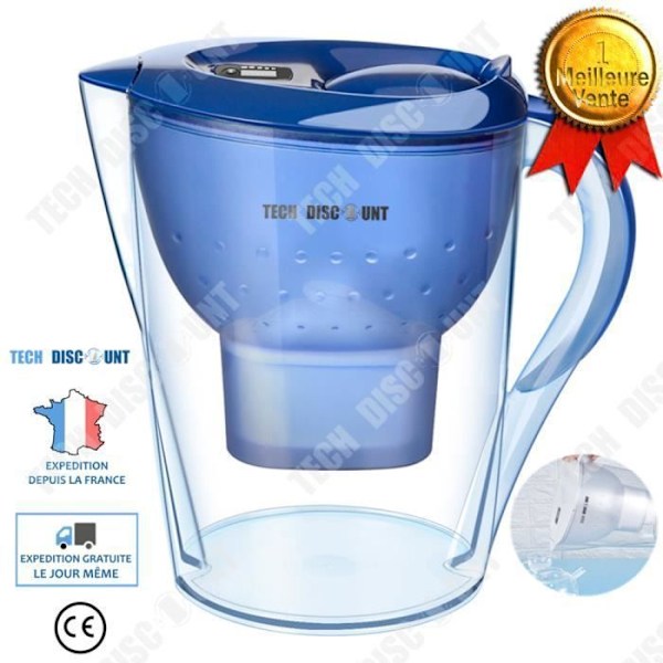 TD® Limestone brita filter karaff hydrofilter vattenfilter dricka dryck kaffe praktisk ergonomisk öppning