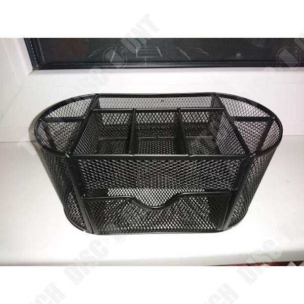 TD® Multifunktionell förvaringsorganisator Skrivbord Mesh Metallpennhållare Brevpapper Behållare Kontorsmaterial Skolmaterial