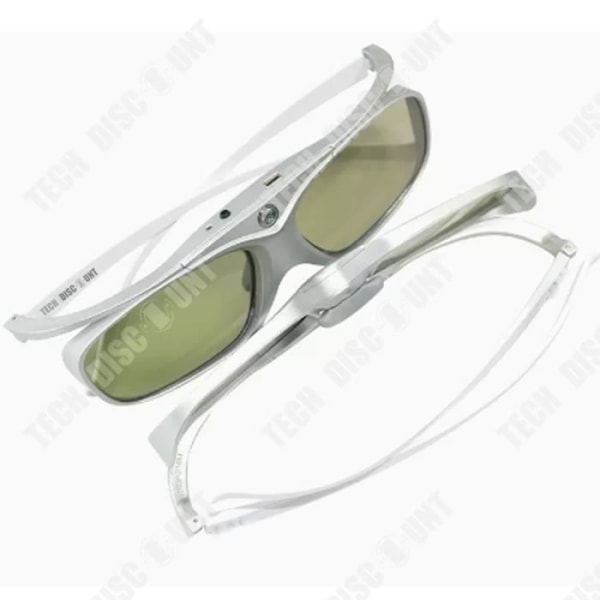 TD® 3D-glasögon E4W 3D Active Shutter DLP-projektorglasögon 2 par uppladdningsbara