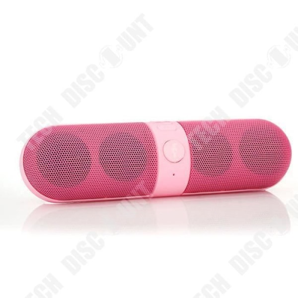 TD® Bärbar Högtalare Högtalare Stötsäker Trådlös FM Stereo LED-högtalare för SmartPhone Tablet-Rosa färg