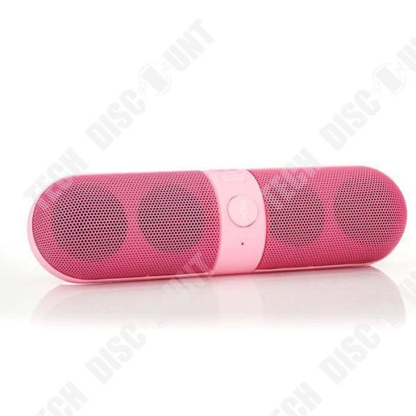 TD® Iskunkestävä Langaton FM Stereo Kova Kaiutin LED Äänentoistolle Älypuhelimille ja Tablet-tietokoneille - Vaaleanpunainen Väri