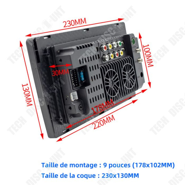 TD Bilnavigator 9 tommer Praktisk Bilnavigator Bluetooth Navigator HD Touchskærm Navigator