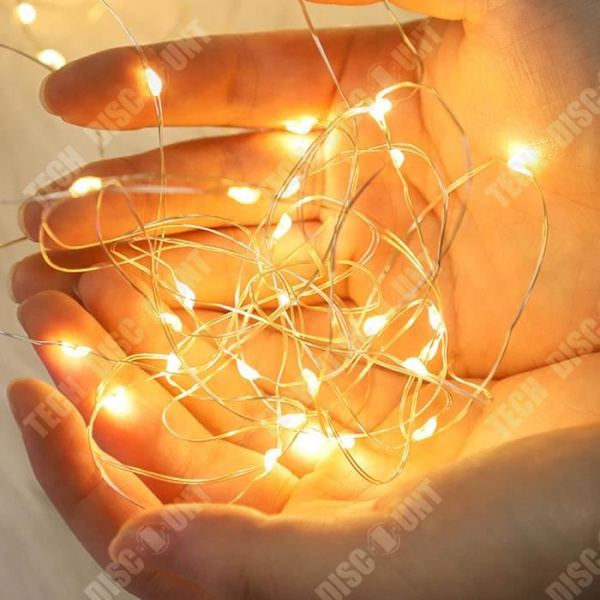 TD® LED kobbertråd lys batteri boks kæde lys multifunktionel juledekoration lanterne lys lysguirlande