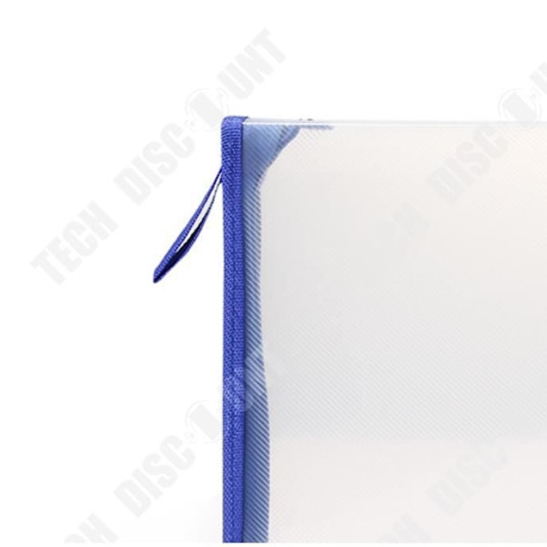 TD® Transparent PP Document Bag with Zipper A4 File Folder Conference Material Document Bag