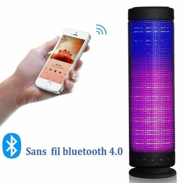 Bluetooth 4.0-högtalare Bärbar trådlös högtalare med uppladdningsbart batteri och LED-ljuseffekter