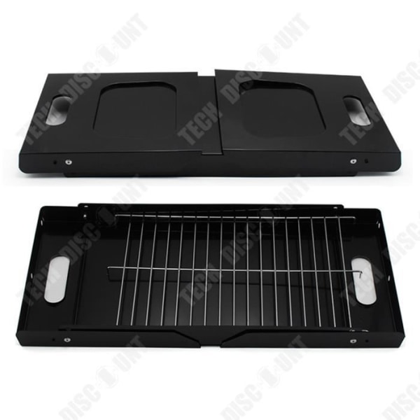 TD® Udendørs grill camping foldbar tridimensionel ventilation bærbar grill i tykt rustfrit stål kul b