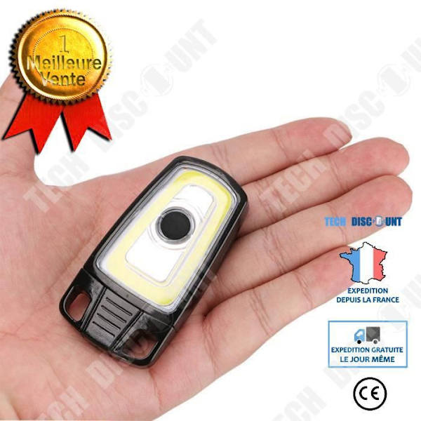 TD® Camping Torch - Mini Camping Fire - Lantern COB Light - Svart