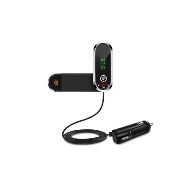 TD® Biltelefonhållare Multifunktionell Bluetooth Handsfree FM-sändare MP3-spelare USB Solid Power Supply