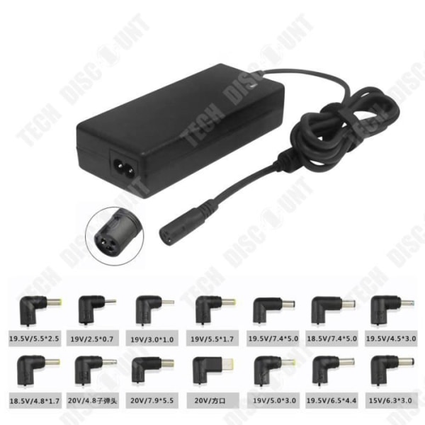 TD® Universal multifunktionell bärbar laddare 90w 15-20v strömadapter för automatisk igenkänning