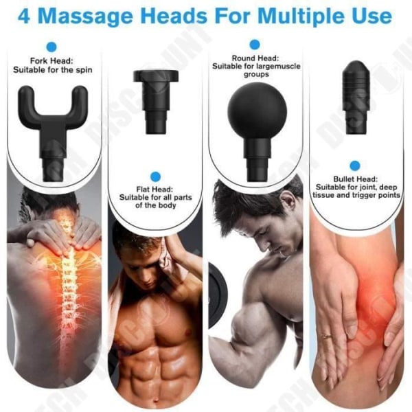 TD® Muskelmassagepistol Massageapparat Sportterapi Kroppsavslappning Vibrador Smärtlindring Massamaskin